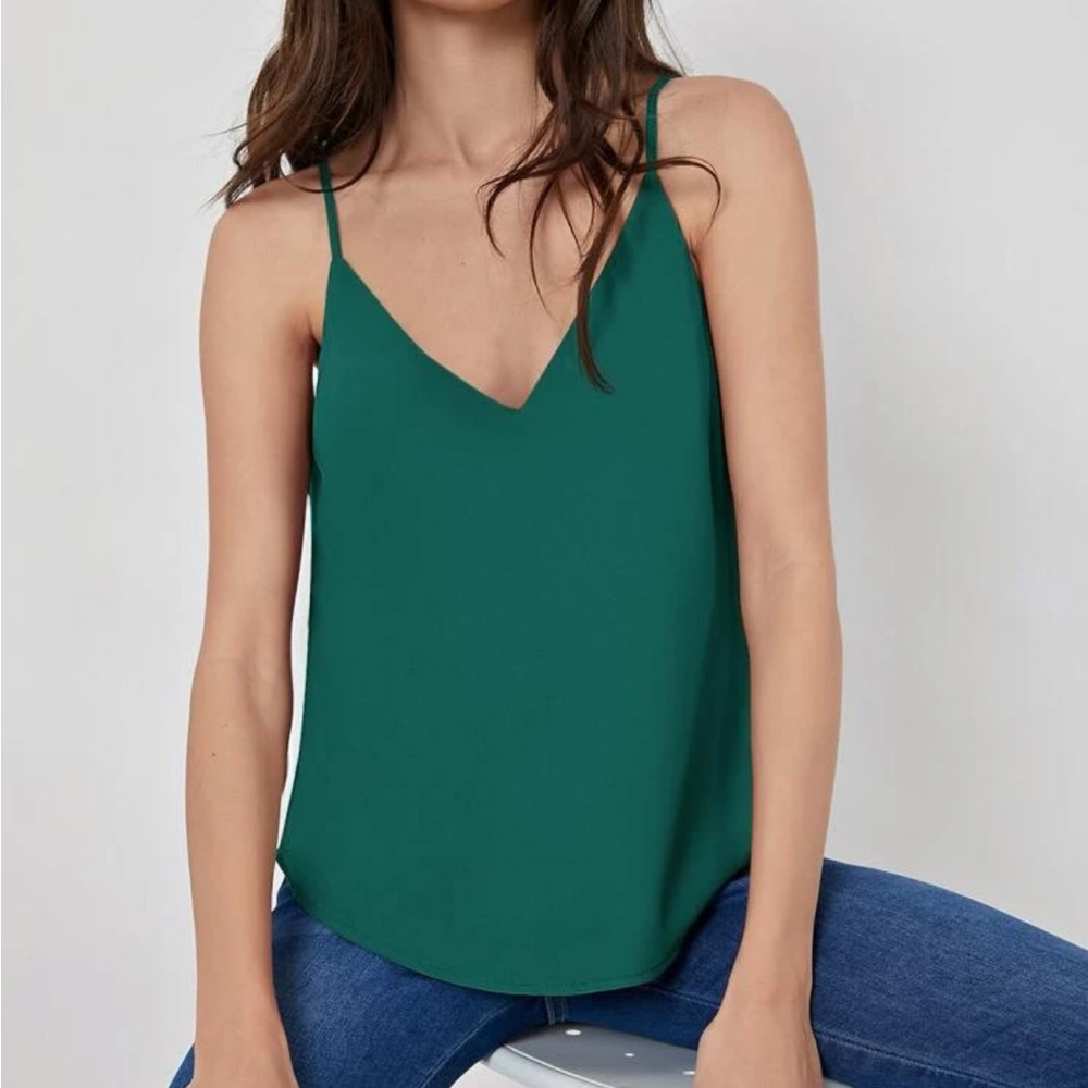 Minimalist Dressy Tank Top V-neck Cami - Picture 14 of 16